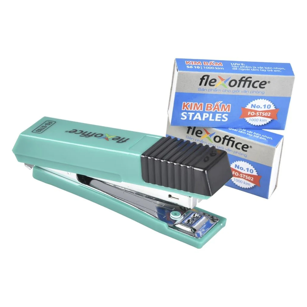 Bộ bấm kim số 10 và kim bấm Flexoffice FO-ST03-S2