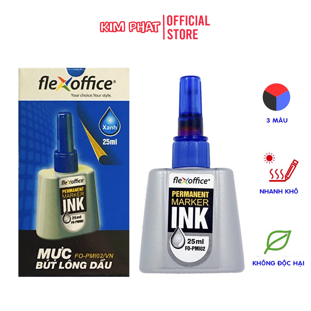 Mực bút lông dầu PMI -01 (TL) xanh
