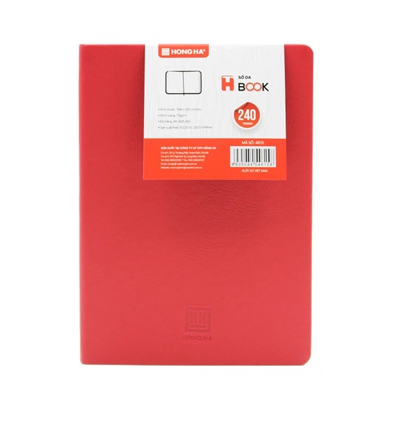 Sổ da H-book, A5, 240trang, ĐL:70/90-92