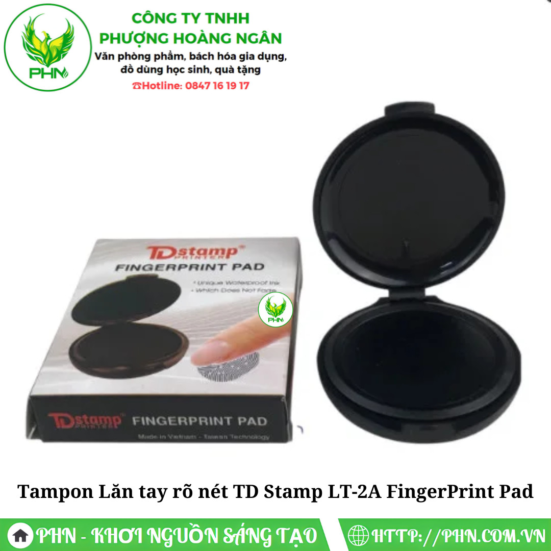 Hộp dấu lăn vân tay/ TD Stamp LT-2A FingerPrint Pad