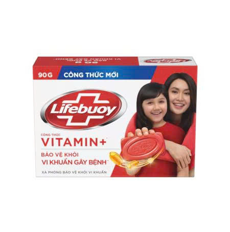 Xà Phòng Lifebuoy Vitamin + Bảo Vệ Vượt Trội 10 90g