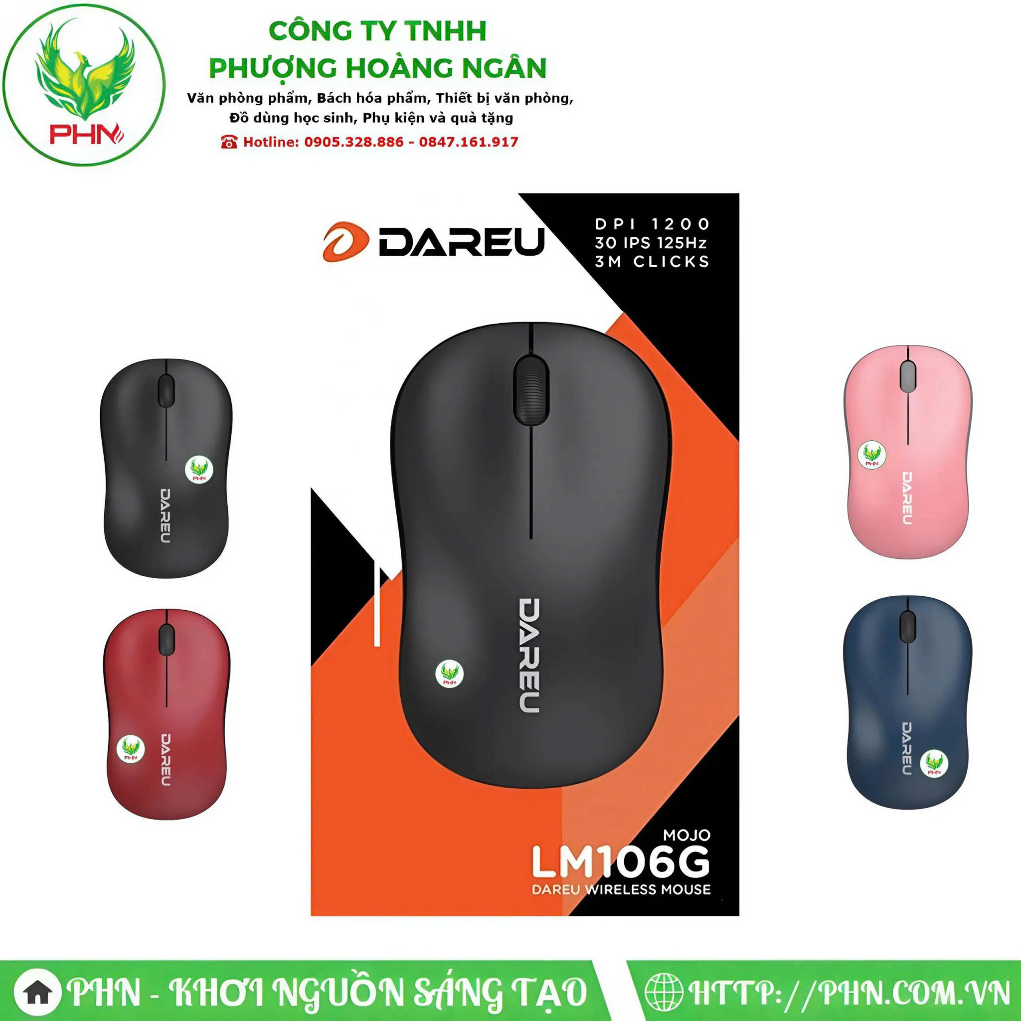 CHUỘT KHÔNG DÂY DAREU LM106G