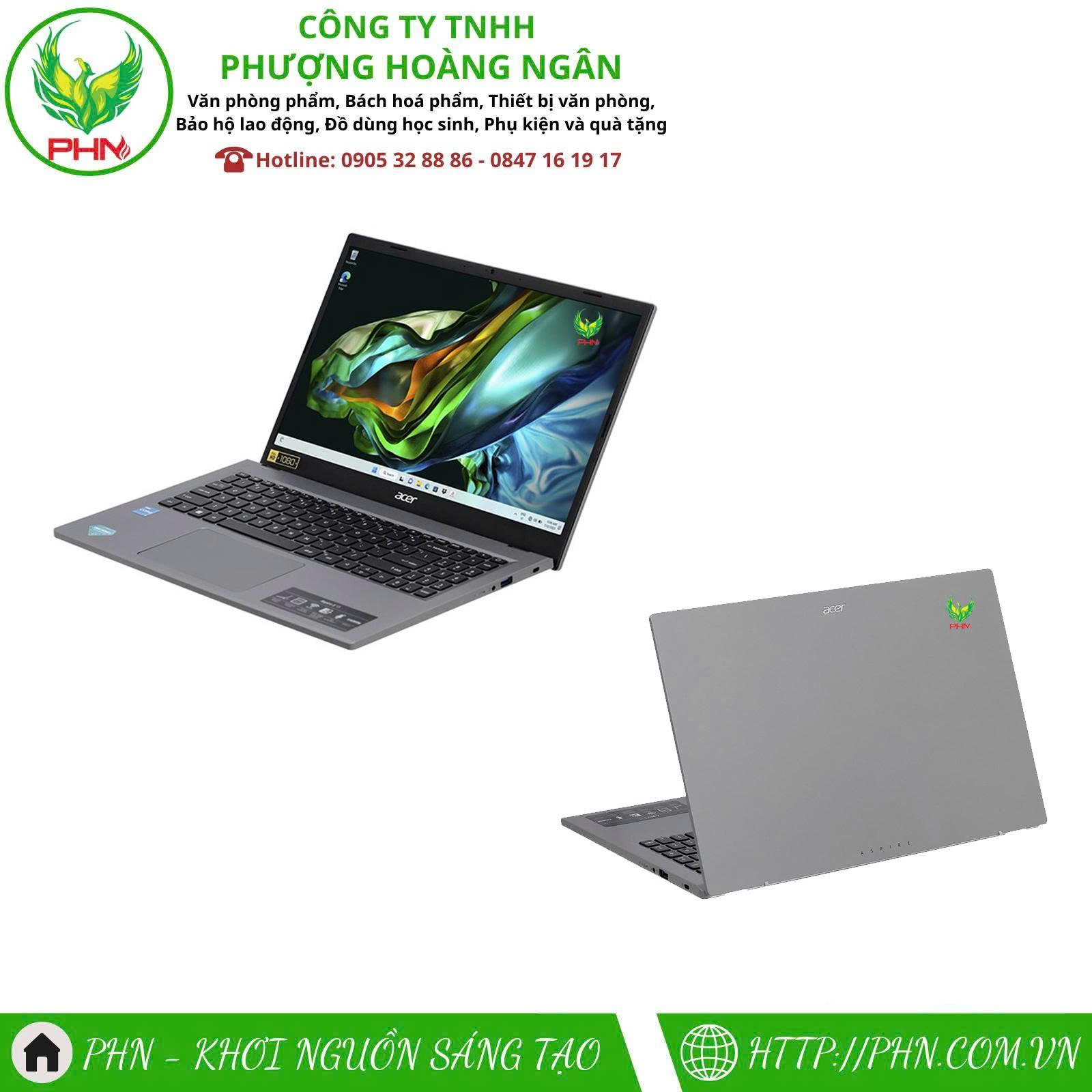 LAPTOP ACER ASPIRE 5 A515-58P-34RJ NX.KHJSV.003 (INTEL CORE I3-1315U | 8GB | 512GB | INTEL UHD | 15.6 INCH FHD | WIN 11 | XÁM)